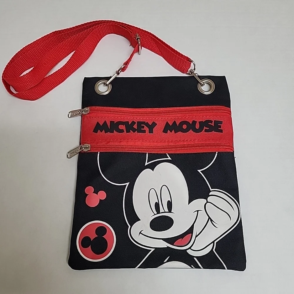 isney‎ Mickey Mouse Crossbody Bag Handbag Mickey Disney Purse 2 Pockets
